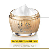 Whip Light Face Moisturizer by Olay Total Effects, Anti Aging Face Cream, SPF 25 for Even Skin Tone with Vitamins C, E, B3 & B5, 1.7 Oz